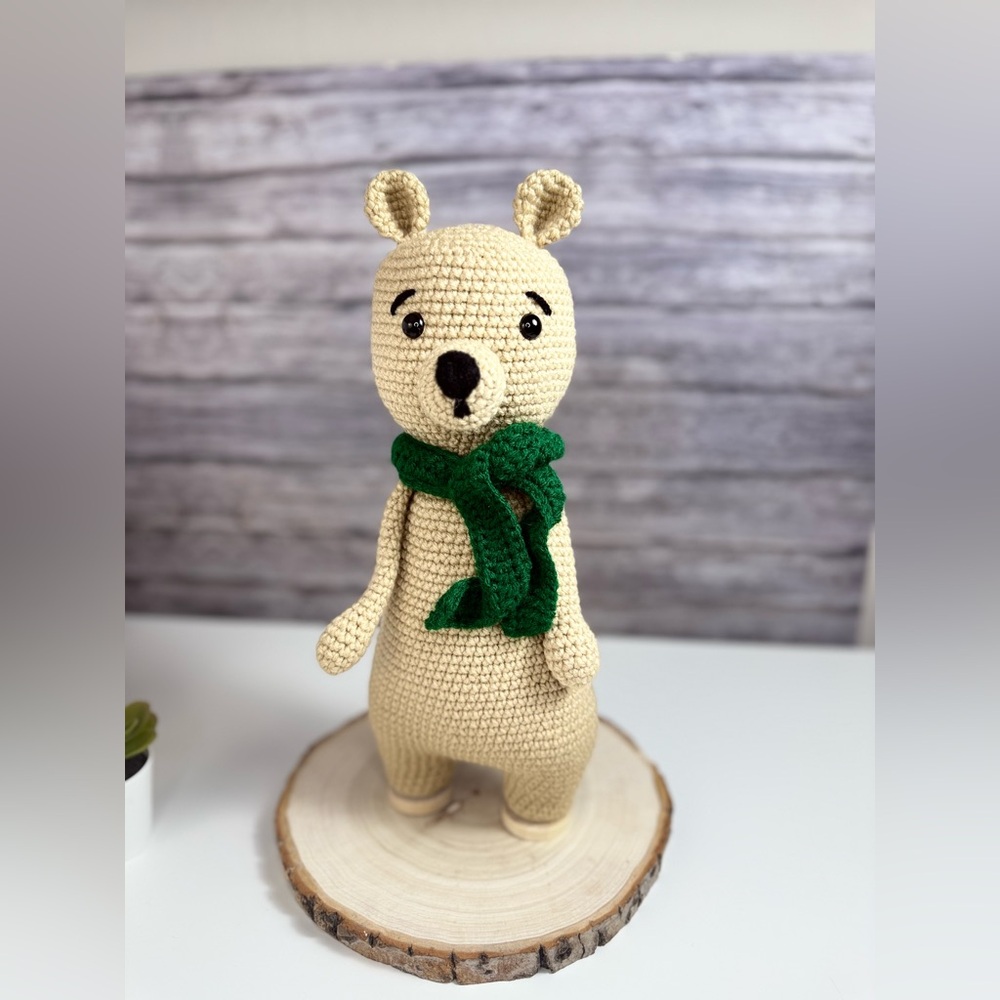 Handmade Lolo The Bear Crochet Amigurumi Doll